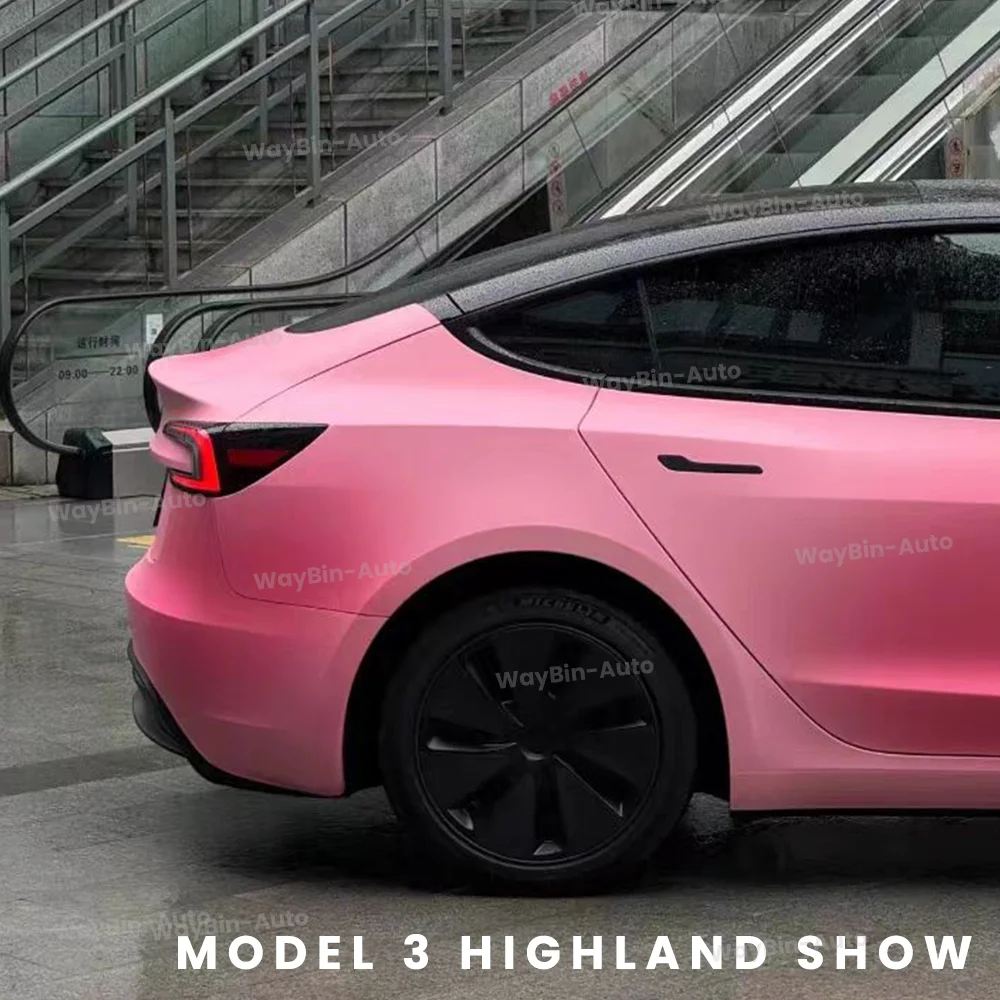 Schwarzende Dachfolie für Tesla Model 3 X S Highland Auto-Aufkleber Streifenverkleidung Y Juniper Versteckte Fenster Tuning – Detail 13