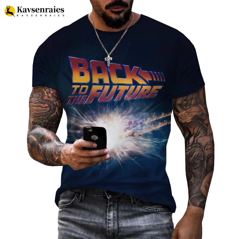 

2023 New Arrival Popular Classical Movie Back to the Future T Shirt Men Women 3D Printed Novelty Summer Fashion Casual Cool Tops