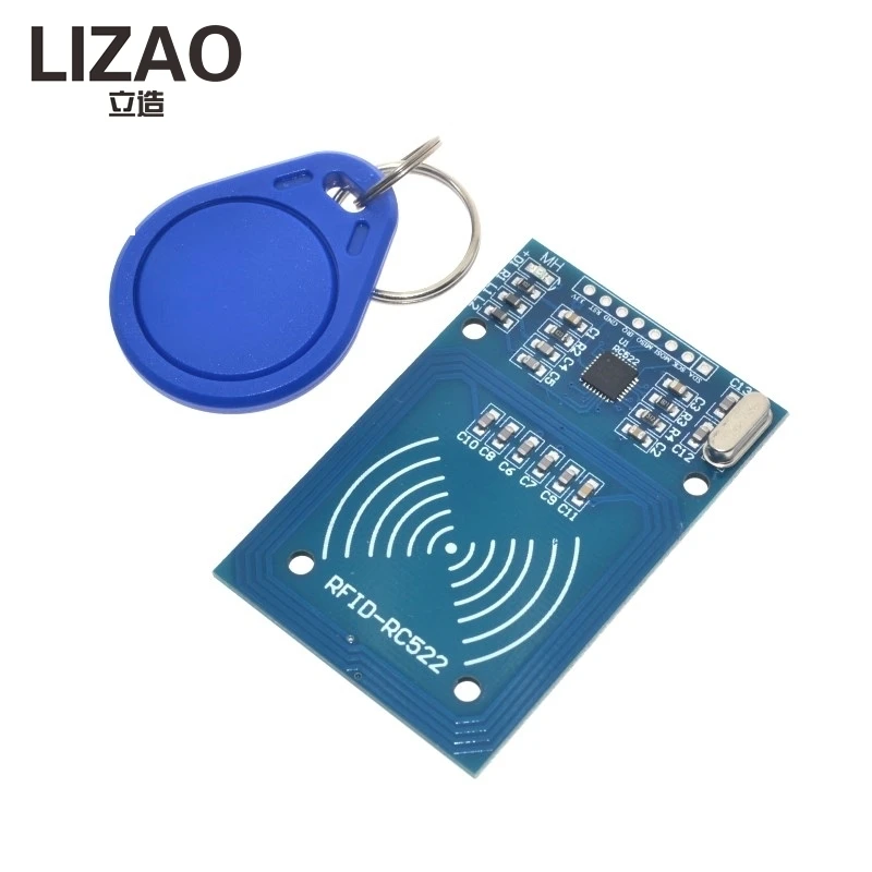 Модуль-считывания-записи-rfid-карт-lizao-mfrc-rc522-1356-МГц-с-картой-fudan-и-брелоком-для-проектов-arduino