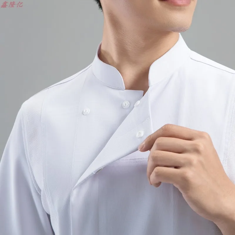 Uniforme de Chef d'hôtel, Restaurant occidental Steakhouse, vêtements de travail d'été à manches courtes, vêtements de Chef de boulanger de cantine