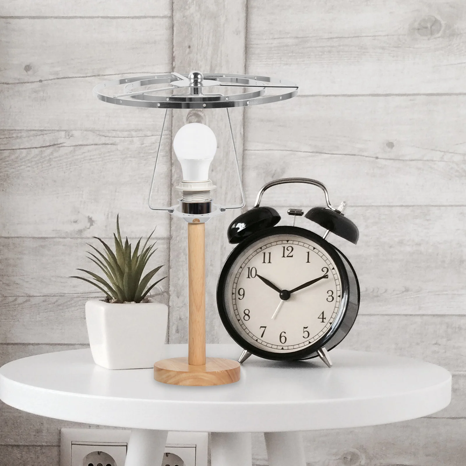 1 مجموعة الرجعية الكريستال غطاء مصباح القيثارة حامل عاكس الضوء الحديد قوس لمكتب الجدول مصباح أرضي إصلاح DIY أجزاء الإضاءة #3