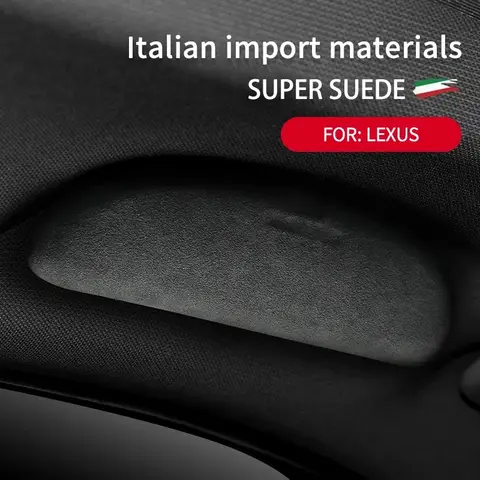 렉서스 ES, RX, NX, UX, IS 전용 자동차 재포장 안경 상자, 선글라스 프레임 보관 케이스, 이탈리아 슈퍼 스웨이드, 오렌지 거치대