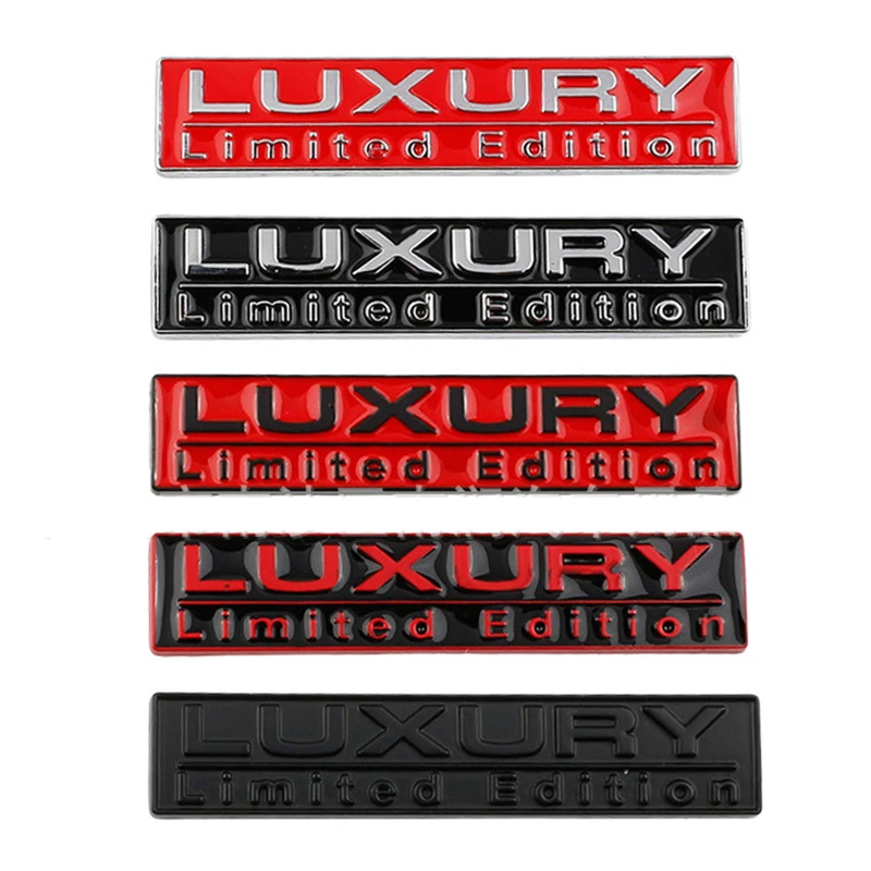 3D LUXURY Limited Edition Logo Car Fender Emblem Rear Trunk Badge Sticker for Volvo Hyundai Toyota Ford Jeep Mercedes Benz KIA