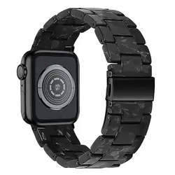 Pasek z żywicy do paska do zegarka Apple 40mm 41mm 42mm 44mm 45mm 49mm regulowana lekka bransoletka iWatch SE Serie 9/8/7/6/5/4/Ultra