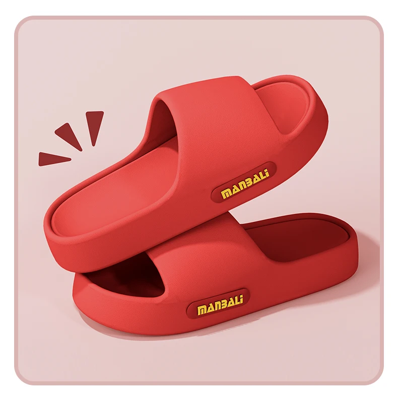 Damen-Hausschuhe für den Sommer, Outdoor- und Indoor-Nutzung, Dicksohlige Badezimmer-Pantoffeln, Rutschfest und Verschleißbeständig, Coole Pantoffeln für Frauen – Detail 3