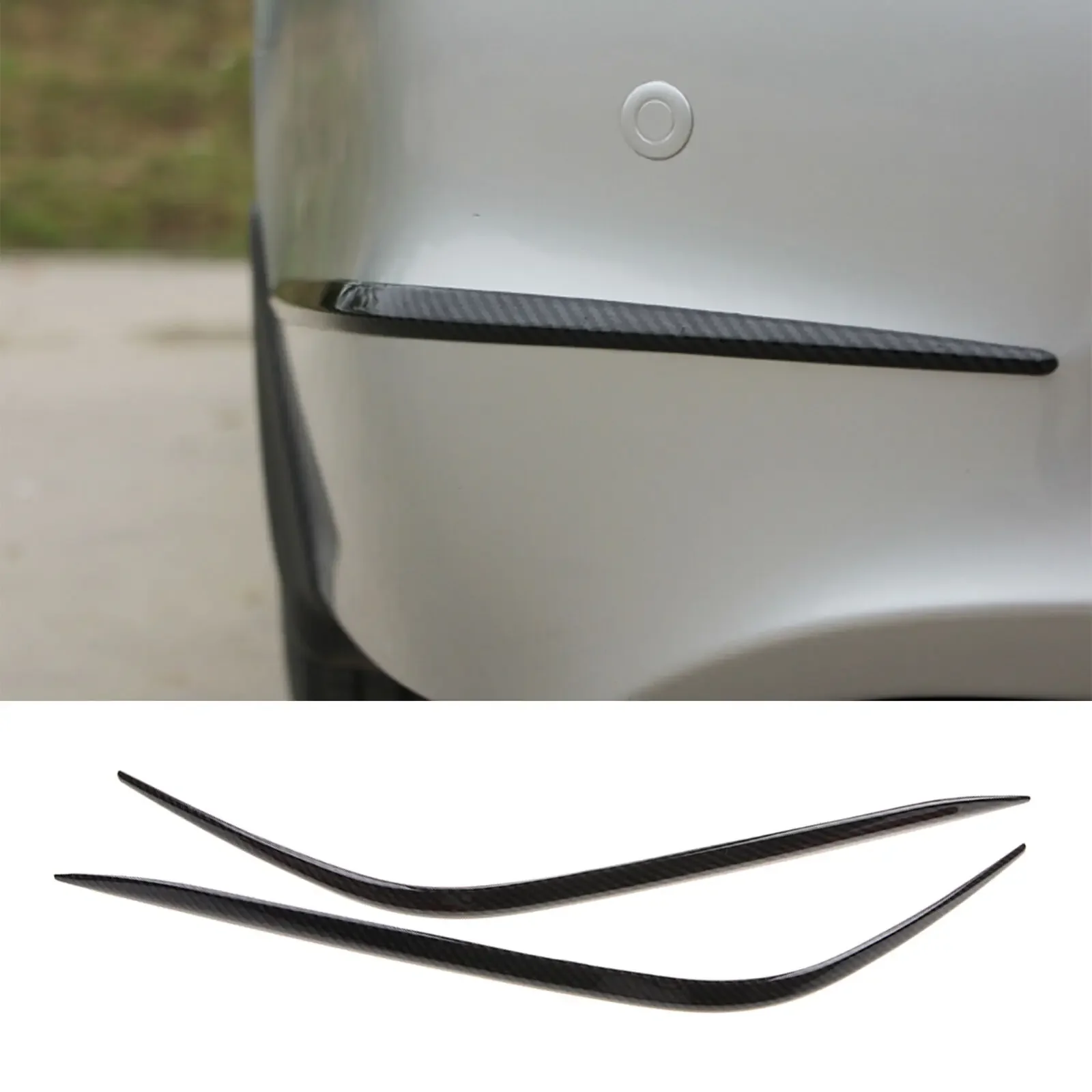 

FOR Honda Accord 2008-2012 2pcs carbon fiber Rear Deflector Splitter Diffuser Bumper