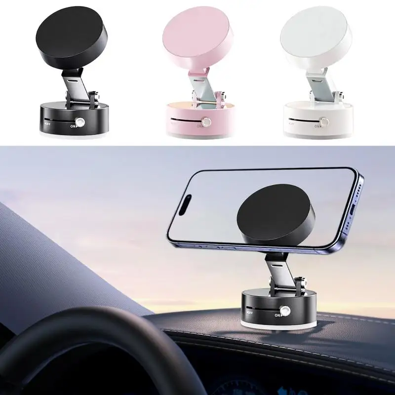 

Double Sided Suction Cup Magnetic Phone Holder Lazy Foldable Storage Holder Vacuum Suction Phone Holder Multi-functional
