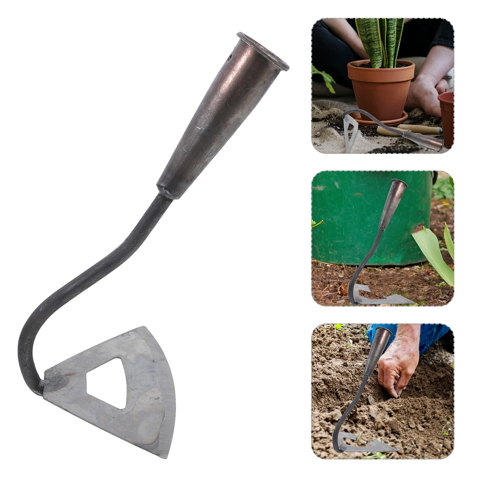 

Garden Tool Hollow Heavy Duty Cultivator Weeding Hand Held Small Lightweight Grass Hoe Farming Agriculture Tools Multi Use