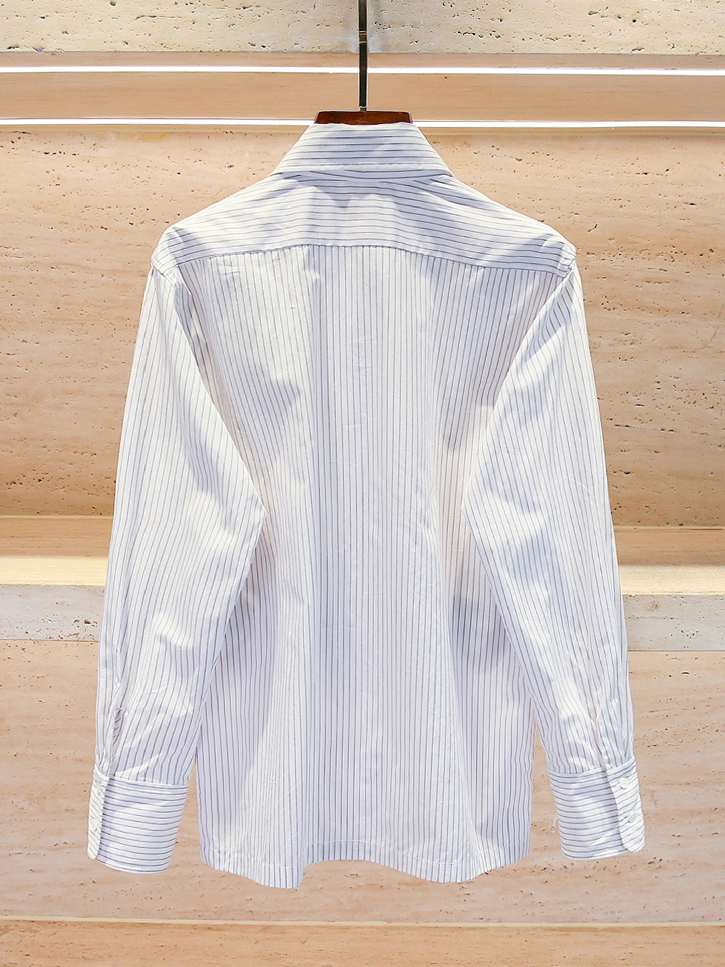 

S Home Nan You High End Women's Casual Striped irt Loose Fit Versatile Tie Ne Design Autumn 2025 Commute Sle Top