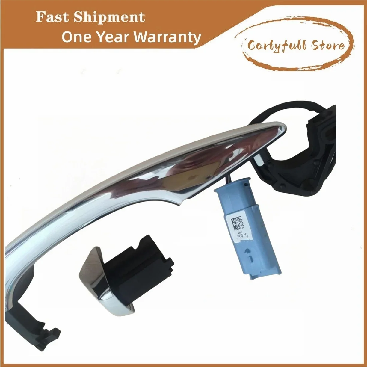 Pearl White Exterior Door Handles Outside Handle With Sensor Key Hole For Peugeot 508 408 308S 4008 5008 Citroen C5 C6