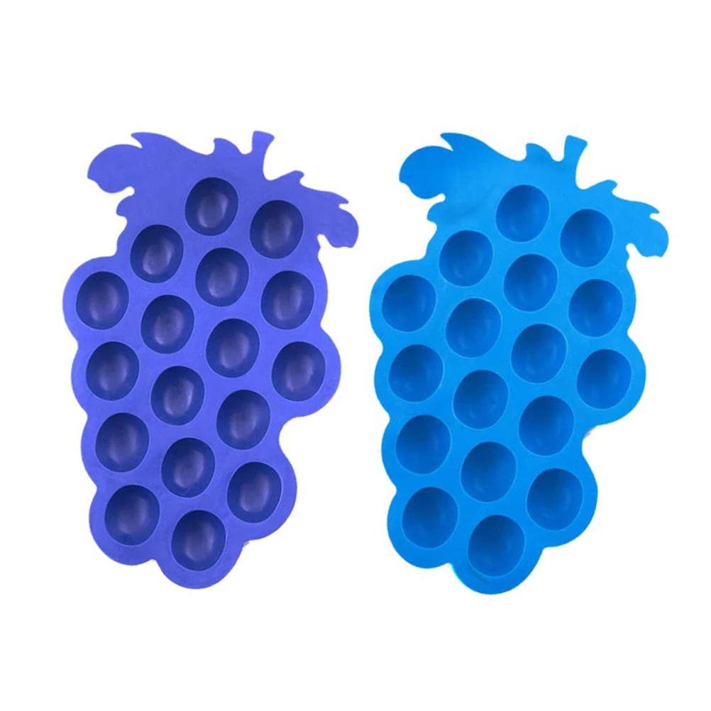 

Silicone Ice Tray Grapes Shaped Cube Mold Random Color DIY Tool Chocolate Maker Soft Flexible Nonstick Summer Cooling