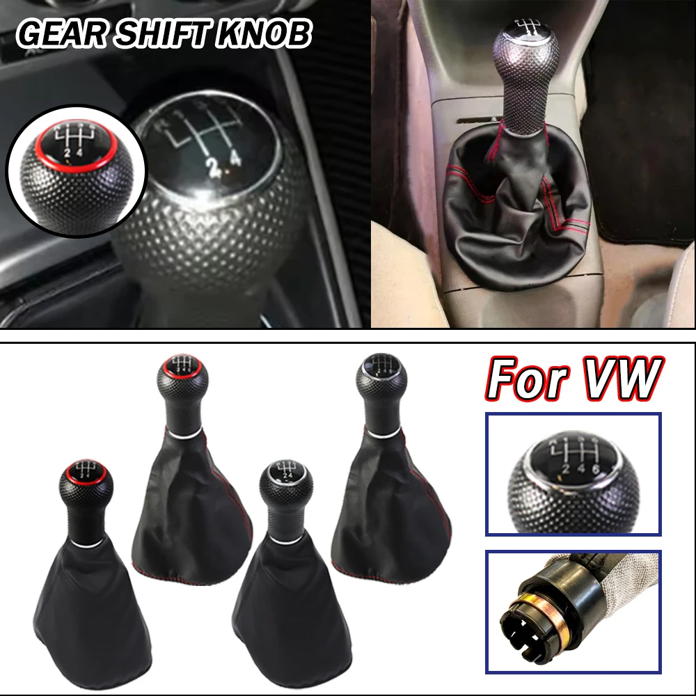 5/6 Speed Car Accessories Gear Shift Knob For VW POLO 6N 6N2 Golf 3 MK3 Vento Lupo 1996 1997 1998 1999 2000 2001 Car Styling