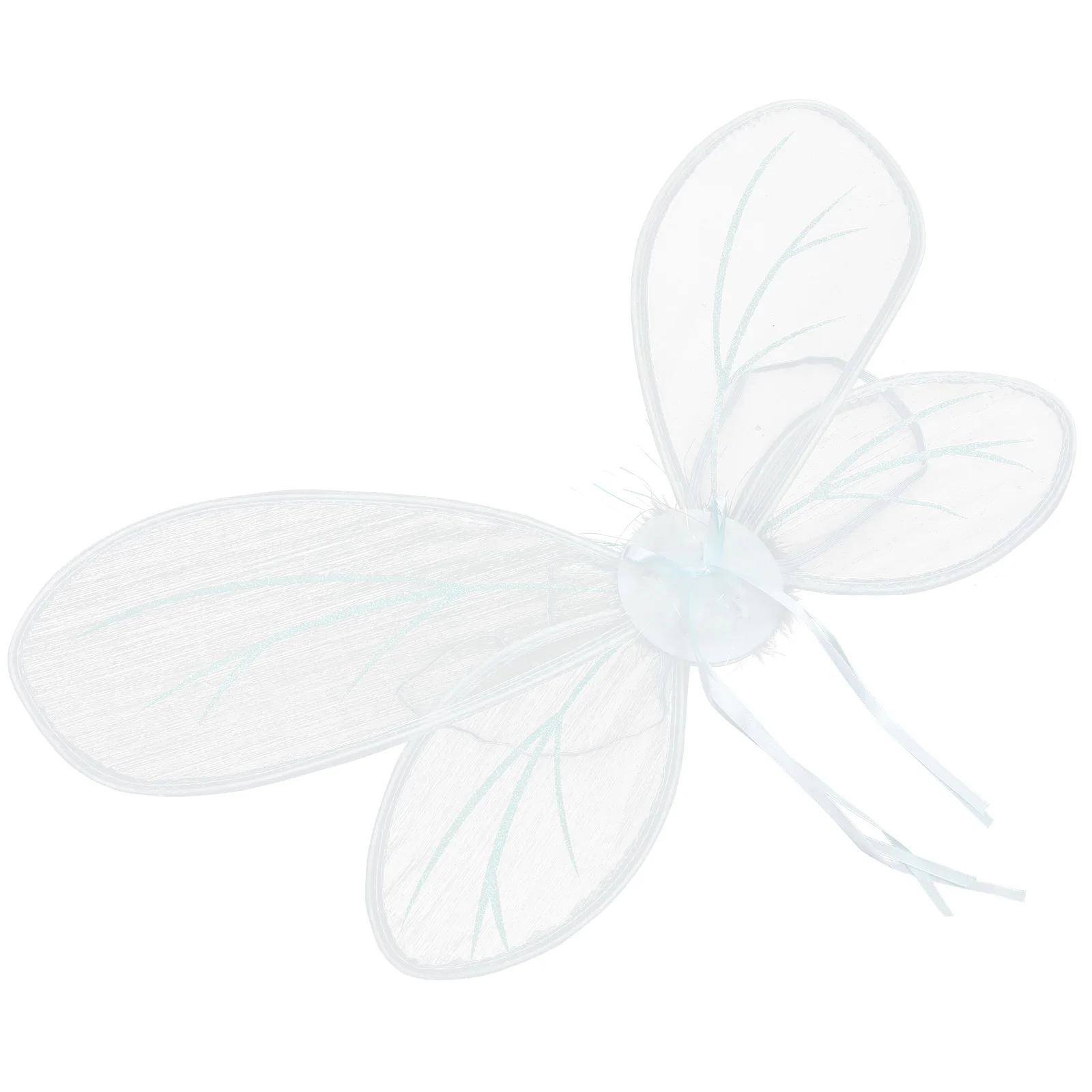 

Sparkling Fairy Butterfly Wings Props for Kids Women Cosplay Party Performance Photo Accessories Lightweight Small White Jade