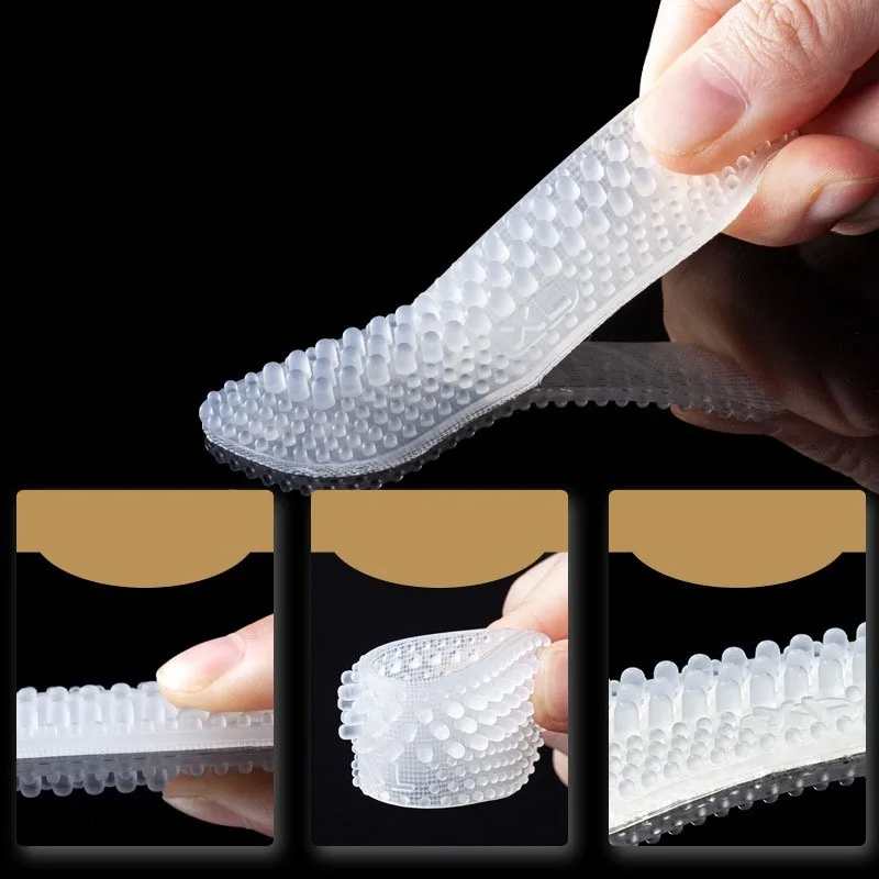 1/2/5PCS Soft Silicone Heel Stickers Heels Peotect for Women Men Anti Slip Heel Cushions Non-Slip Inserts Pads Adjustable Size