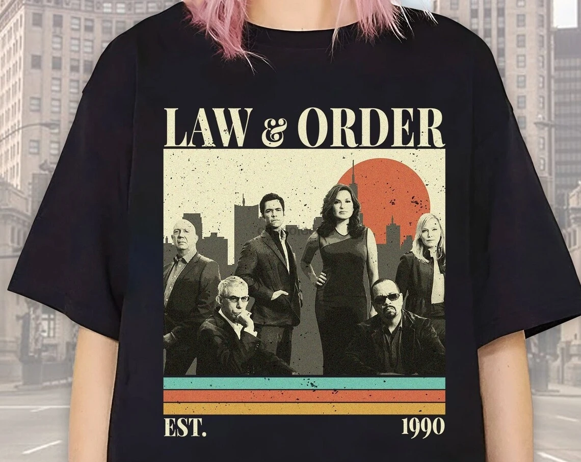 Vintage Law And Order Movie Shirt  Law And Order Svu Shirt  Olivia Benson Elliot Stabler Shirt  Detective Tv Series Shirt