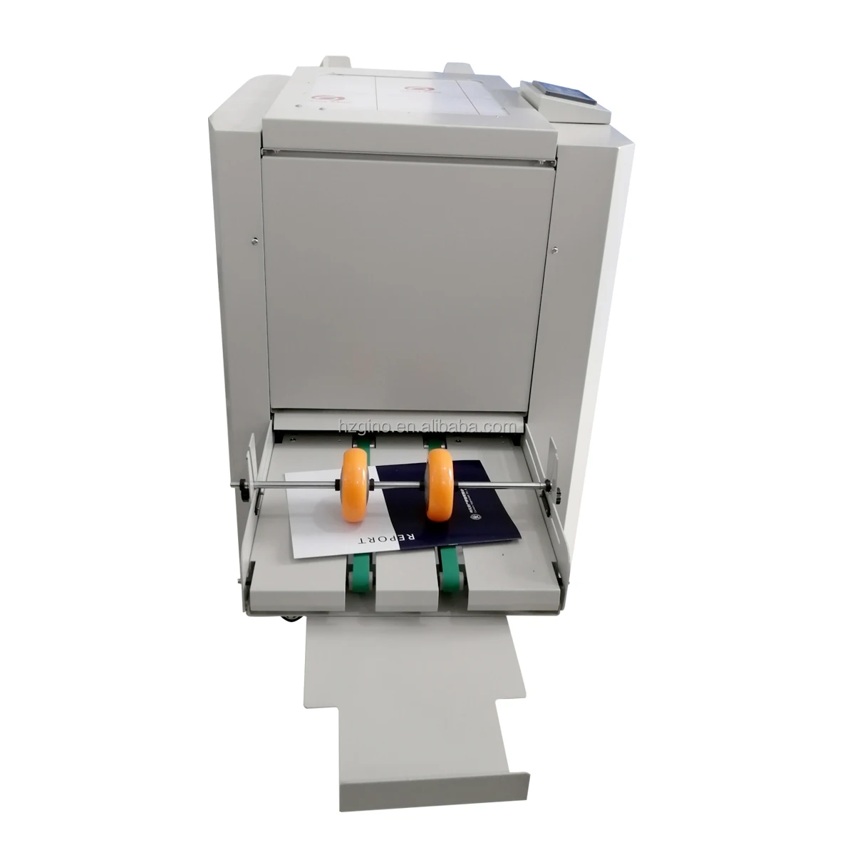 LK3000 Automatic Folding And Stapling Booklet Making Machine With Honer Nail Head Using Stapling Wire