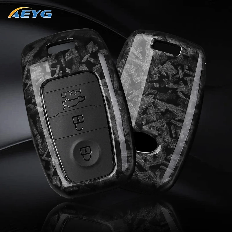 

ABS Carbon Fiber Car Key Case Cover For KIA RIO 3 K2 K3 K4 K5 Sportege Picanto Optima Soul Ceed Sorento Forte Stinger Cerato