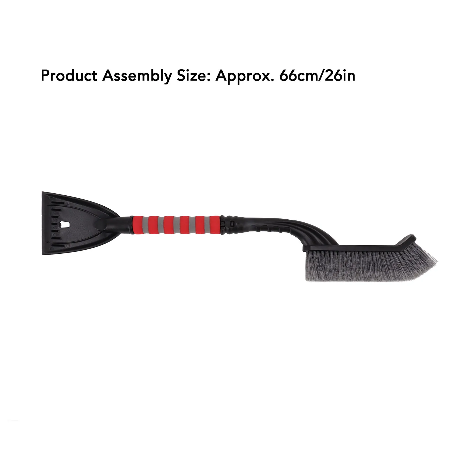 Raspador de hielo cepillo de nieve herramienta de limpieza de deshielo de vidrio de invierno, suministros de eliminación de nieve con agarre de espuma ergonómico para coche