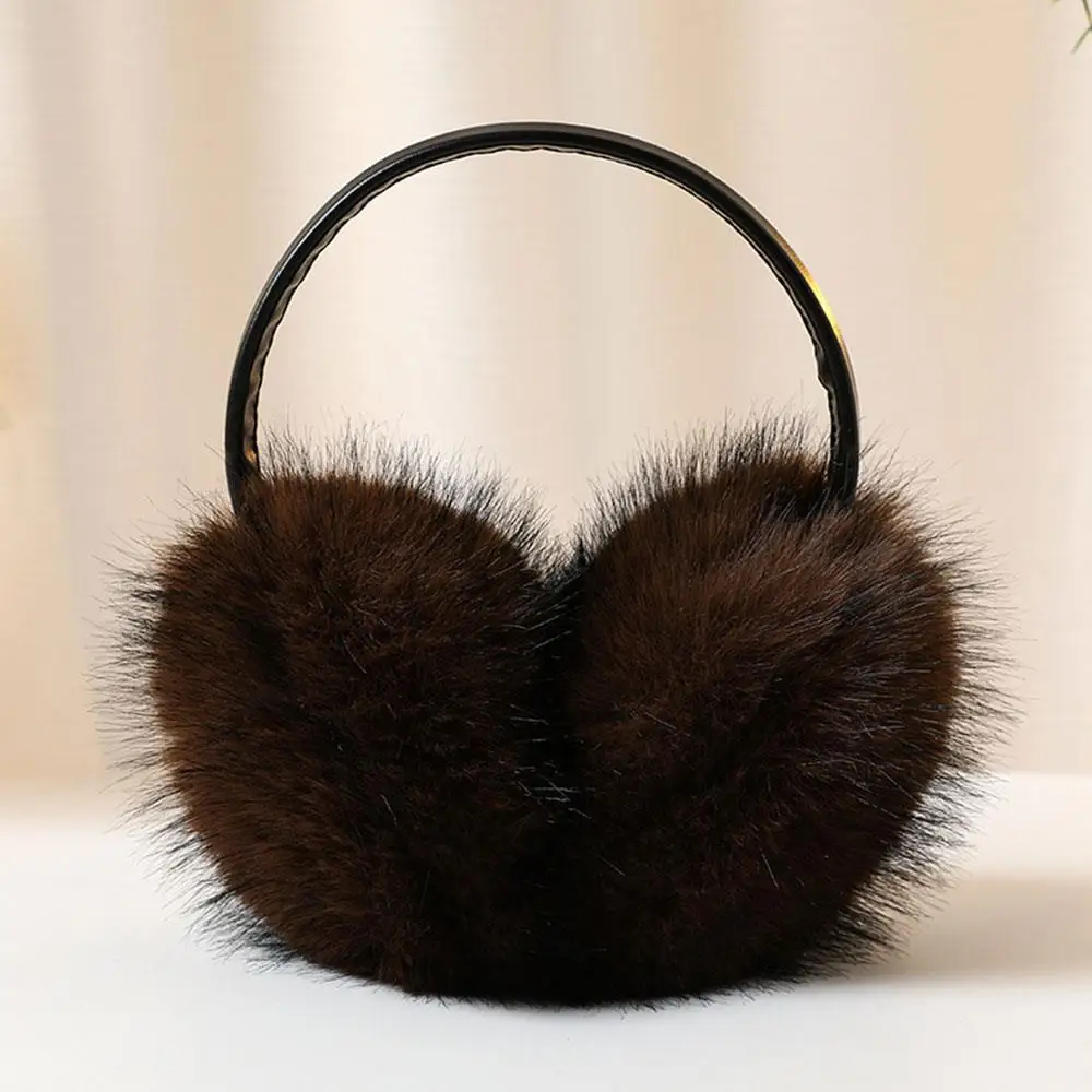 الشتاء فو الثعلب الفراء غطاء للأذنين للنساء الرجال الفراء سماعات الأذن دفئا كابل فروي الأذن يغطي الدافئة أفخم غطاء للأذنين للطقس البارد