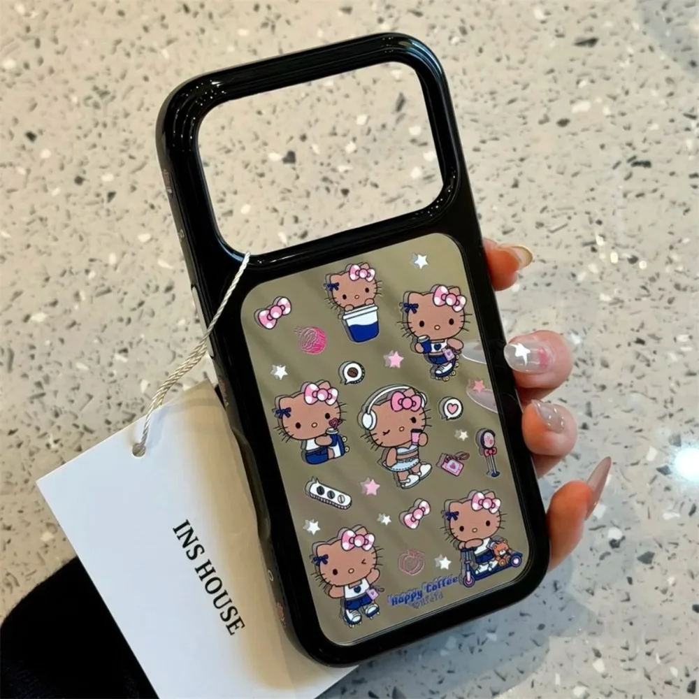 Creative animation peripheral cute cartoon cat pattern soft shell mobile phone case for iPhone 17 16 15 14 Pro Max girls gift