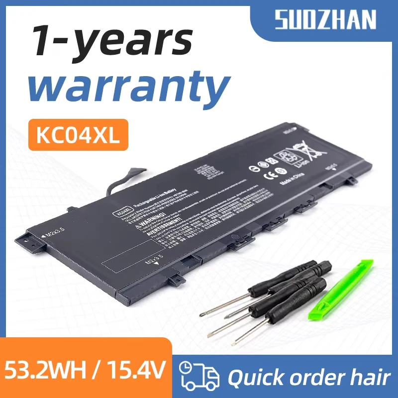 SUOZHAN-batería KC04XL para ordenador portátil HP Envy 13-AH0001NW, AH0003NE, AH1507SA, TPN-W136, W133, W141, L08544-2B1, 1C1, HSTNN-DB8P