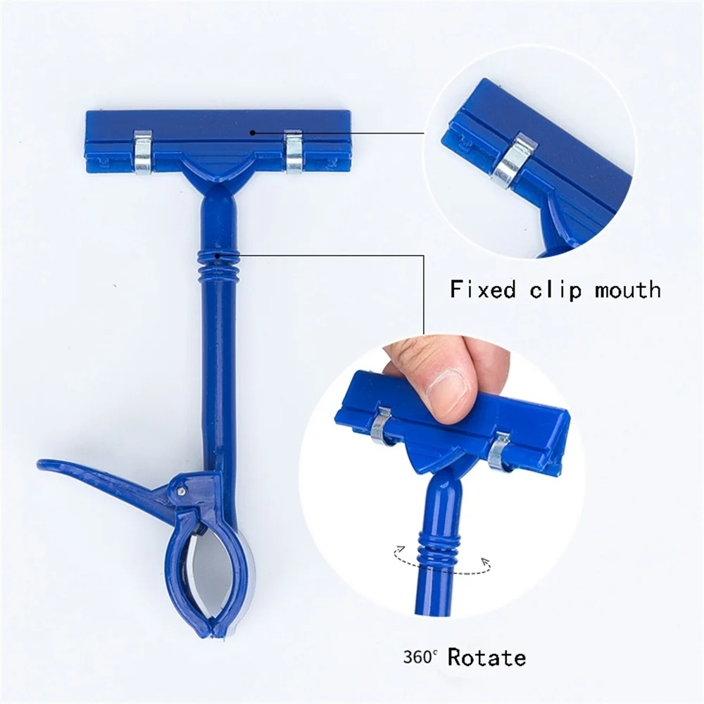  New Arrival Supermarket Pop Mechanical Clip/double Head Ad Clip/universal Manipulator Clip/advertising Promotion Label Clip