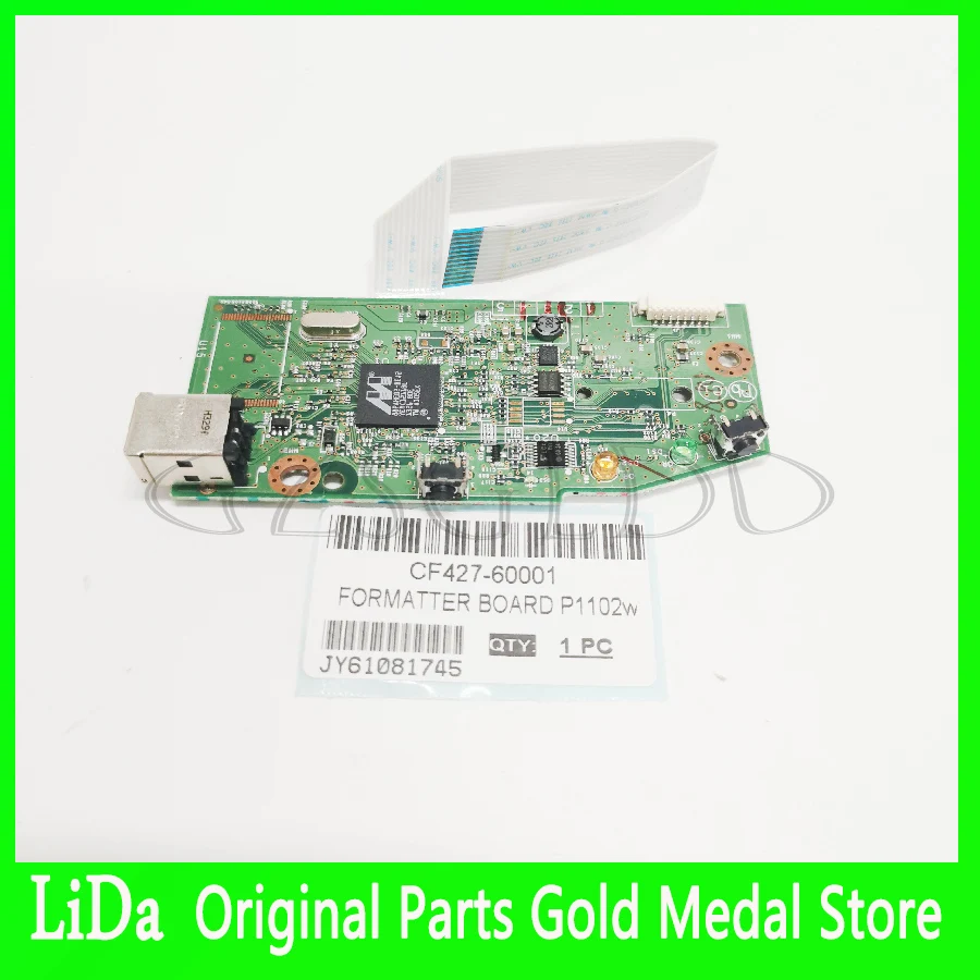 Forcom Board para HP P1102w, Logic Card Original CF427-60001, Solid Card, Motherboard 100% TRABALHO TESTADO