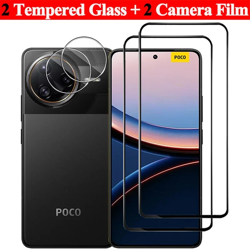 

4 In 1 Tempered Glass with Camera Film for Poco F7 Pro Ultra High-quality Glass For Xiaomi Poco F7 Ultra Screen Protectors