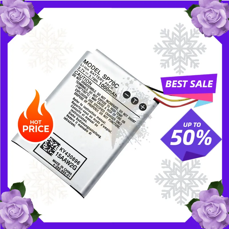 SWZY 1000mAh SP70C 4-285-985-01 Battery for Sony PSPE1000 PSP E1000 Wireless Headset 7.1