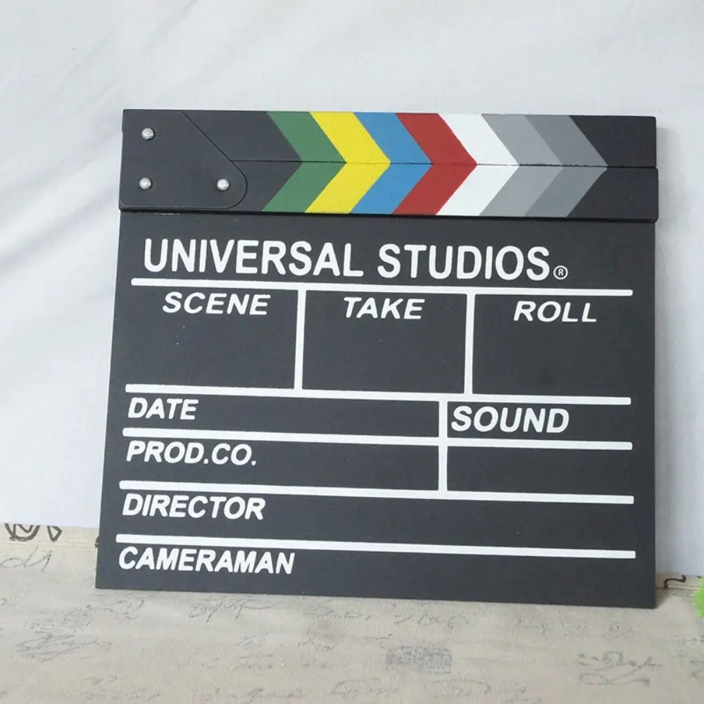 Acrílico Regisseur Cena Clapperboard, Fotografia Prop Board, ornamentos personalizados