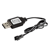 4.8V SM 2P Plug USB Charging Cable Cord Line for Ni-cd Battery RC Cars Vehicles Charging Cable Battery USB Charger Ni-Cd Ni-MH