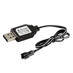 4.8V SM 2P Plug USB Charging Cable Cord Line for Ni-cd Battery RC Cars Vehicles Charging Cable Battery USB Charger Ni-Cd Ni-MH