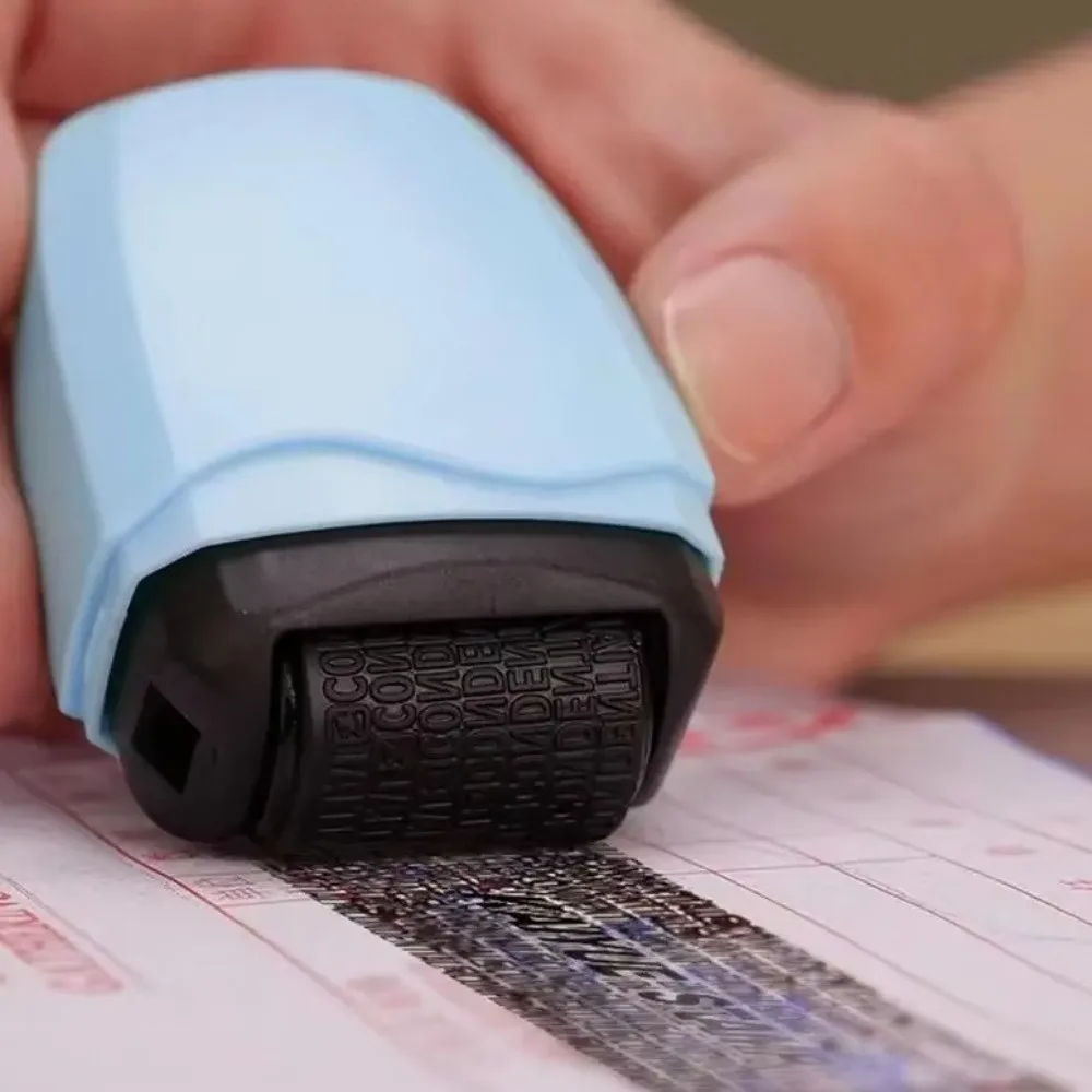 Reusable Identity Protection Roller Stamp Solid Color Plastic Privacy Security Address Eraser Shielder Anti-Theft Smear