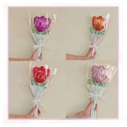 20pcs Mother's Day Valentines Day Love Balloon Bouquet Flower Proposal Confession Aluminum Film Balloon Shopping Mall Decoration