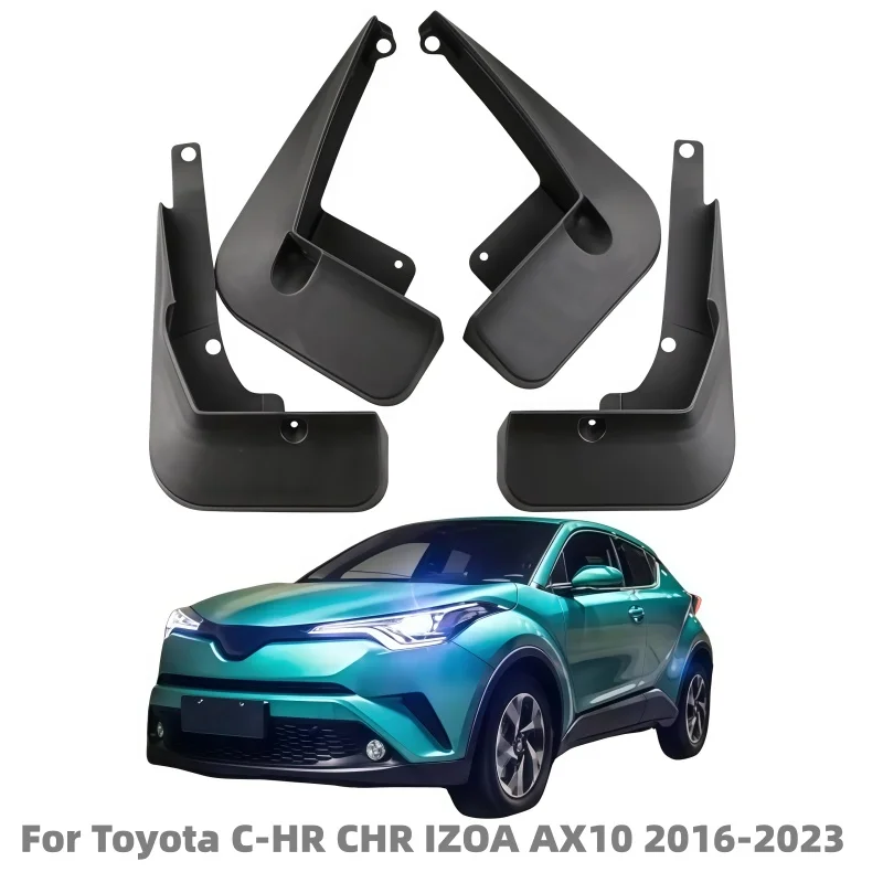 4Pcs Mud Flaps Splash Guards For Toyota C-HR CHR IZOA AX10 2016-2023 Front Rear Fender Mudguards Auto Styling Car Accessories