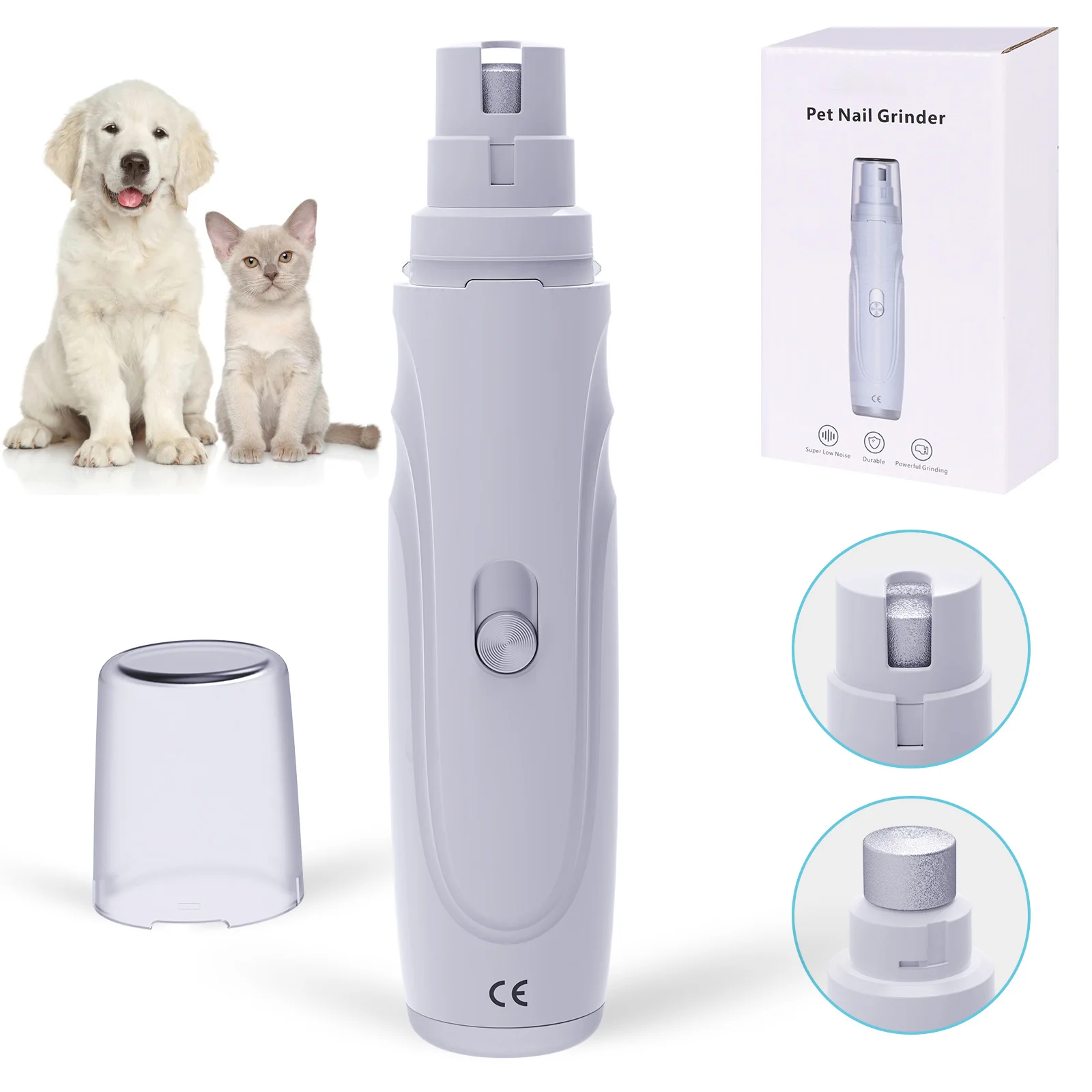 Electric Pet Nail Grinder Trimmer Grooming Tool Rechargeable Dog Nail Clippers Dogs Nail Grinder Trimmer Puppy Dog Accessories