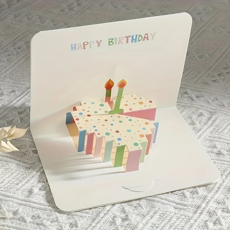 3D pop-up verjaardagskaart met envelop Verjaardagswenskaarten Perfecte feestartikelen Geweldig cadeau voor familievriendenliefhebbers