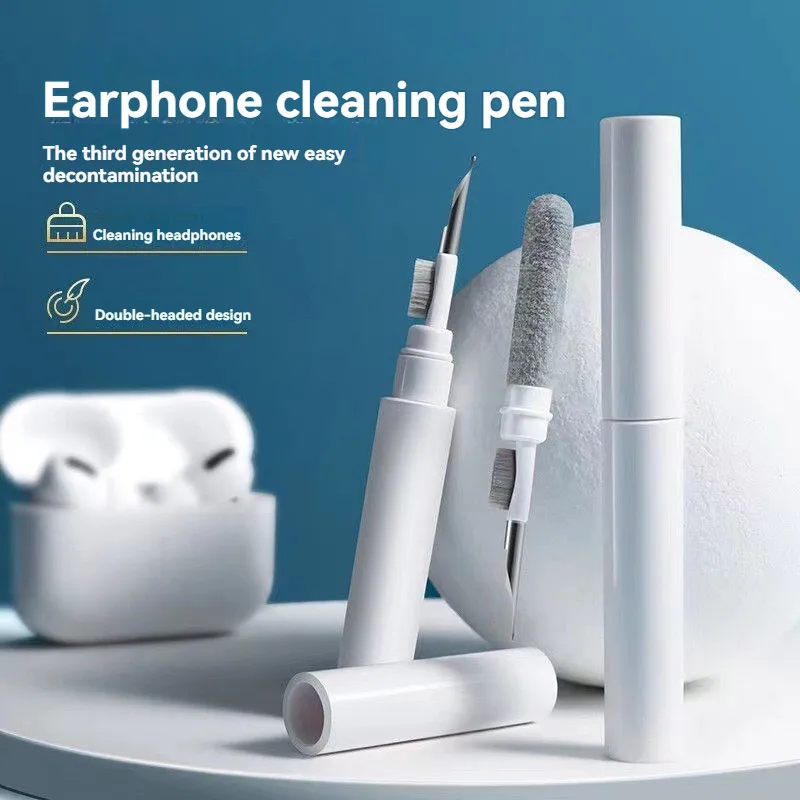 Bluetooth Earphone Cleaning Kit With Soft Brush 3-in-1 Earphone Cover Cleaning Brush Tool Suitable For Apple, Xiaomi, Huawei