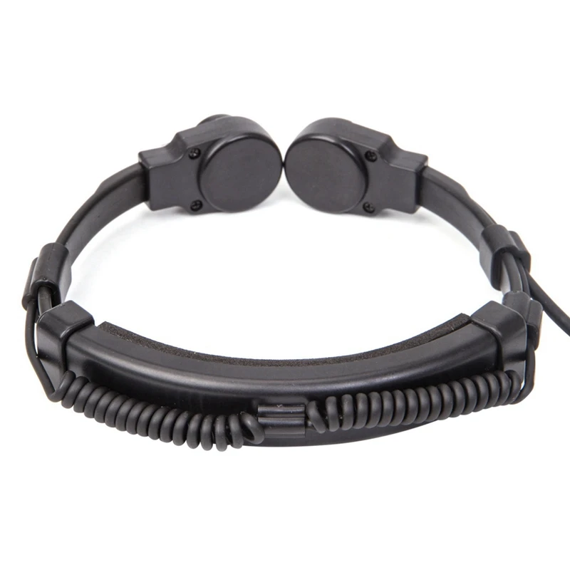 Plugue resistente telescópico do NATO do fone de ouvido da vibração da garganta para o rádio do walkie talkie