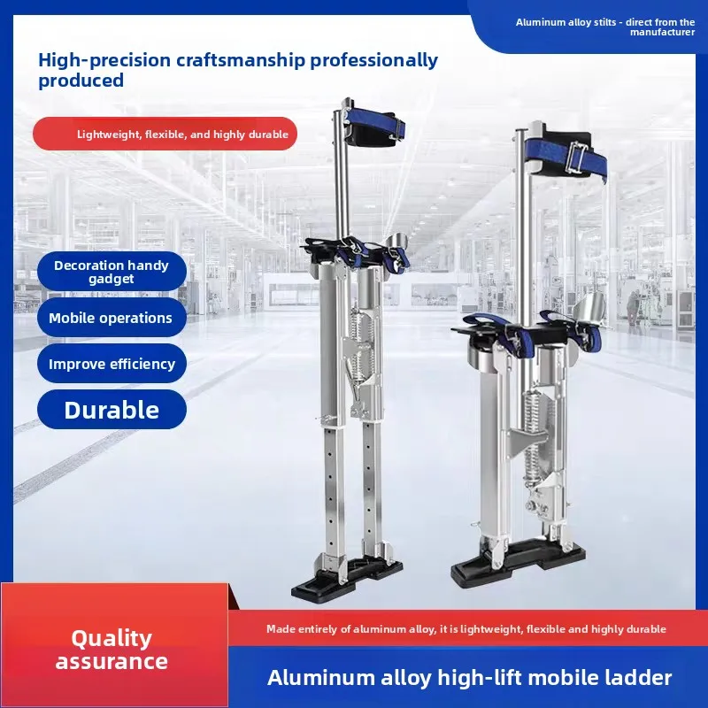 Aluminum Adjustable Stilts Telescopic Leg Extender Stage Performer Props Circus Clown Show Platform