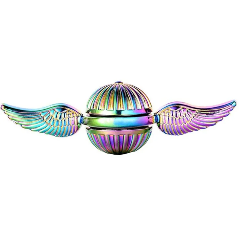 Golden Snitch Cupid Fidget Spinner with Angel Wings - Fun Anti-stress Toy for Kids