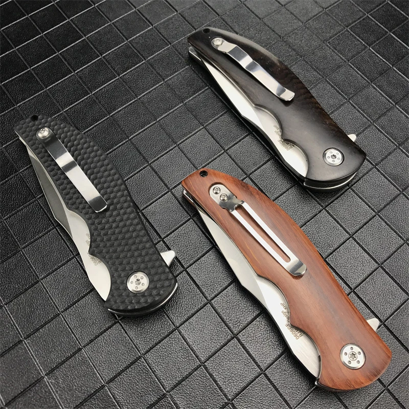 High Quality 0606 Assisted Flipper Tactical Pocket Folding Knife 440C Blade G10/Wood Handle Outdoor Rescue Hunting Survival Tool