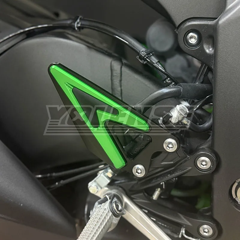 For Kawasaki ZX-6R 636 2019-2025 Motorcycle Rearsets Foot Rest Peg Protector Footrest Heel Guard Cove ZX6R ZX 6R 2023 2024