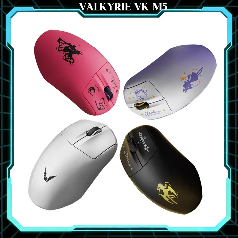 VALKYRIE VK M5 Wireless Gaming Mouse Tri-mode Lightweight 8000Hz PAW3395 FPS Esports Mice for Delta Force Gamer PC Mac