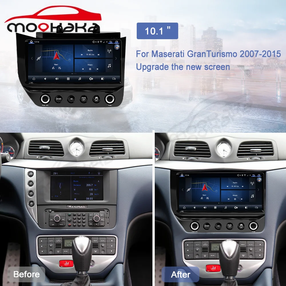 

Автомобильный мультимедийный DVD-плеер Android 11,0 для Maserati Gran Туризм GT 2007 - 2015 радио GPS навигация 4G + 64 ГБ авто стерео аудио