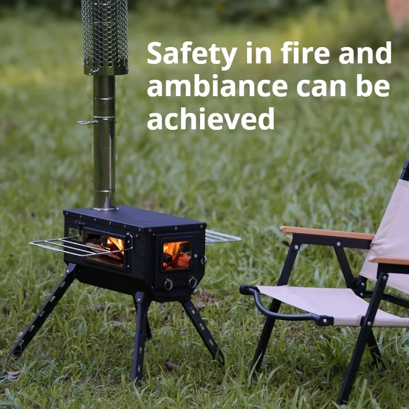 

Secure Keep Warm Tent Stove Portable Multifunctional Wood-burning Stove Lightweight Convenient Durable Camping Outdoor Stove