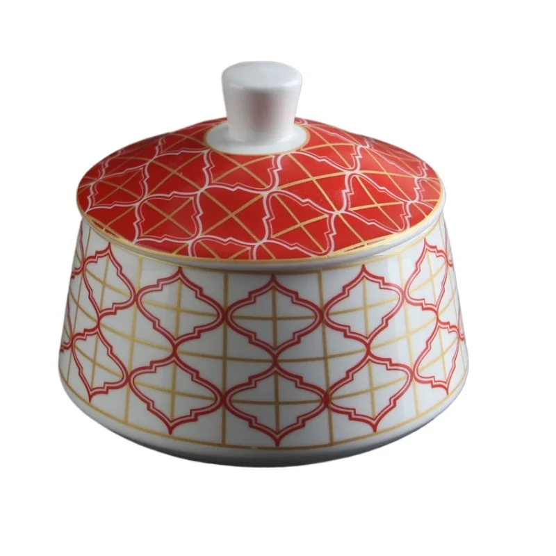 

Ceramic pure white bird's nest soup cup with lid, ceramic dessert cup, water-proof Buddha Jumps Over the Wall stew cup