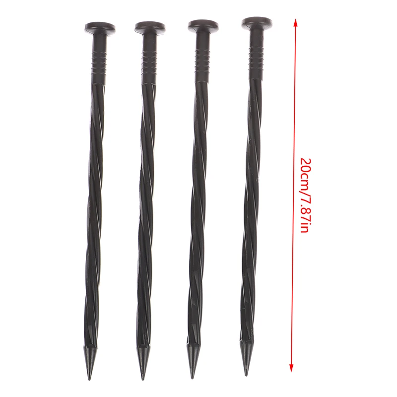 10Pcs Outdoor Camping Tent Pegs Ground Nails Screw Anchor Stakes Pegs Hiking Tent Stakes Garden Ground Nail Pins Accessories