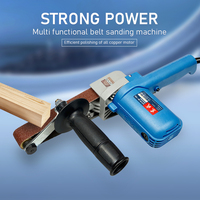 Electric Belt Orbital Sander 550W High Power Buffing Sanders Woodworking Variable Speed Portable Belt Sanding Machine 30*533mm