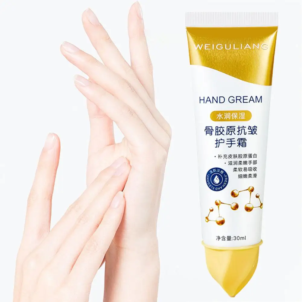 New 30ML Collagen Hand Cream Hands Skin Friming Skincare Hands Moisturizing Creams Hydrating Products Skin Care Hand Bright P5Z2